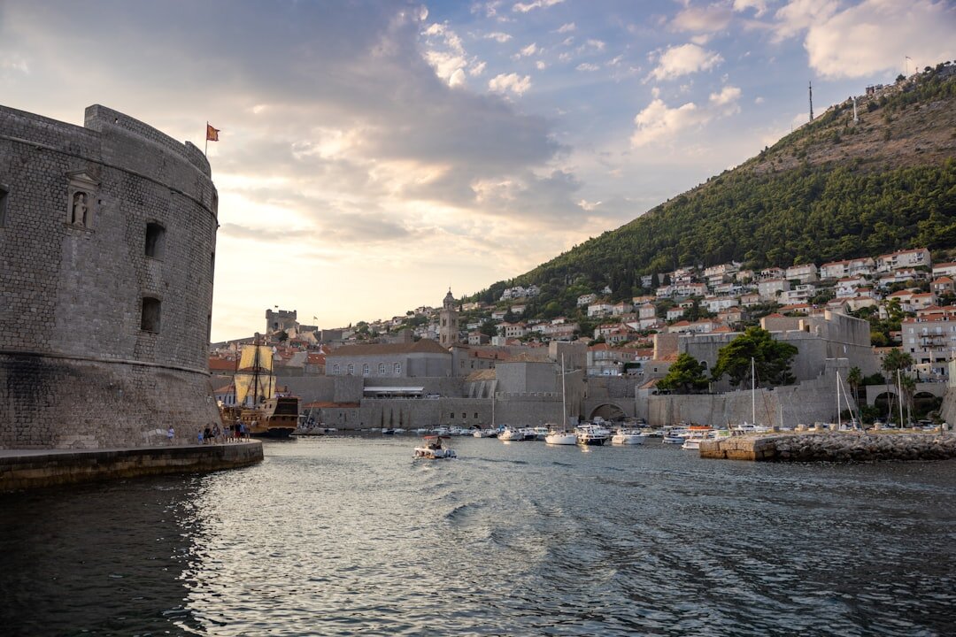 Dubrovnik Old Town walls at golden hour